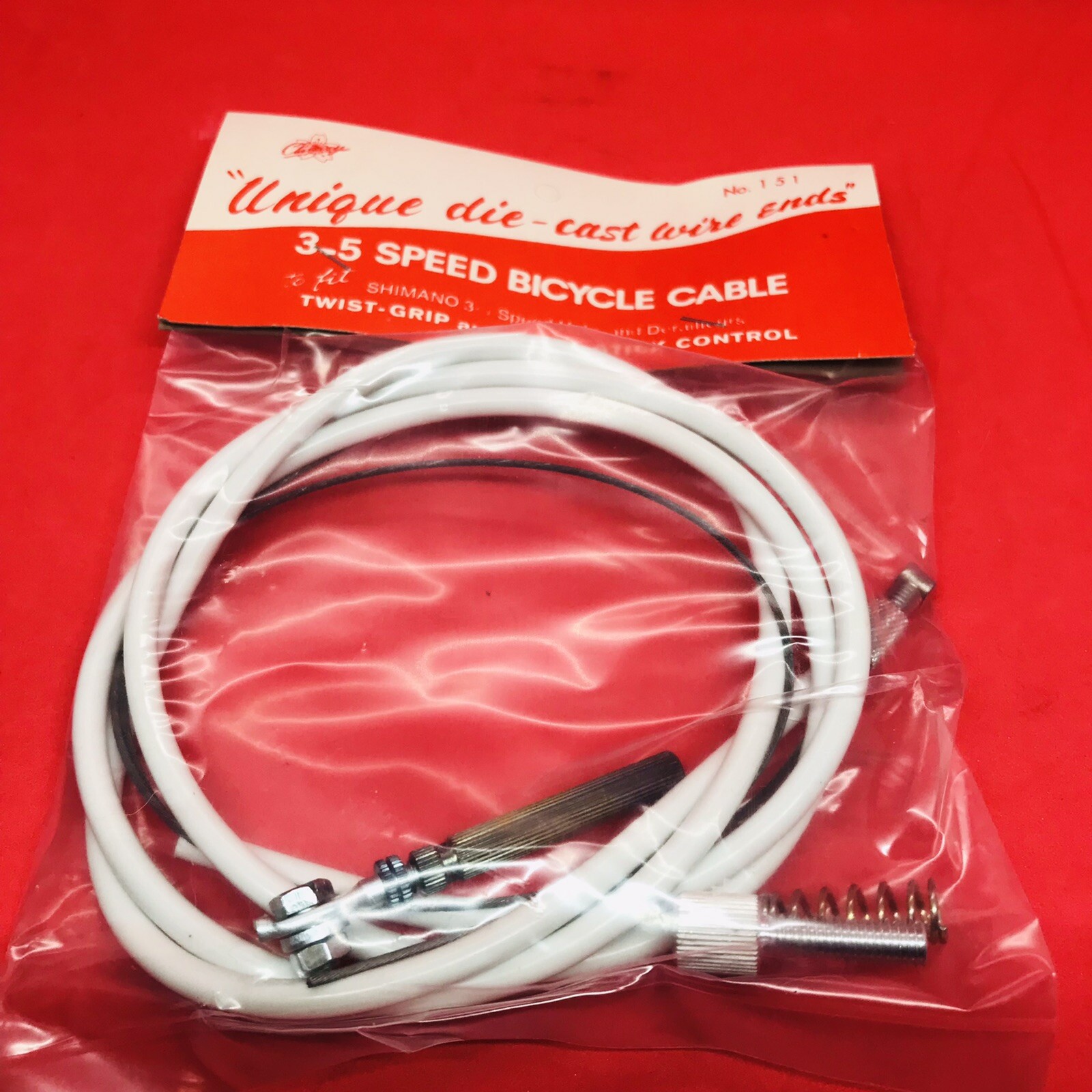 Bicycle Cable CHERRY 151 3-5 SPEED-FITS SHIMANO 3-5 SPEED HUBS & DERAILERS