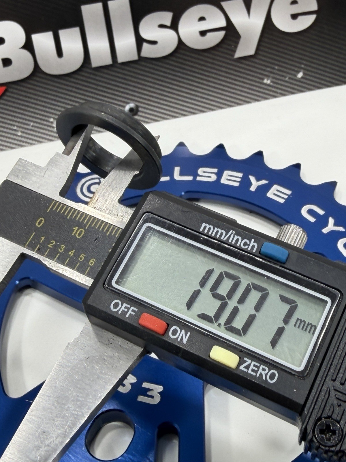 Bullseye USA 33t Sprocket Anodized Blue Race Works New School BMX 33 Tooth