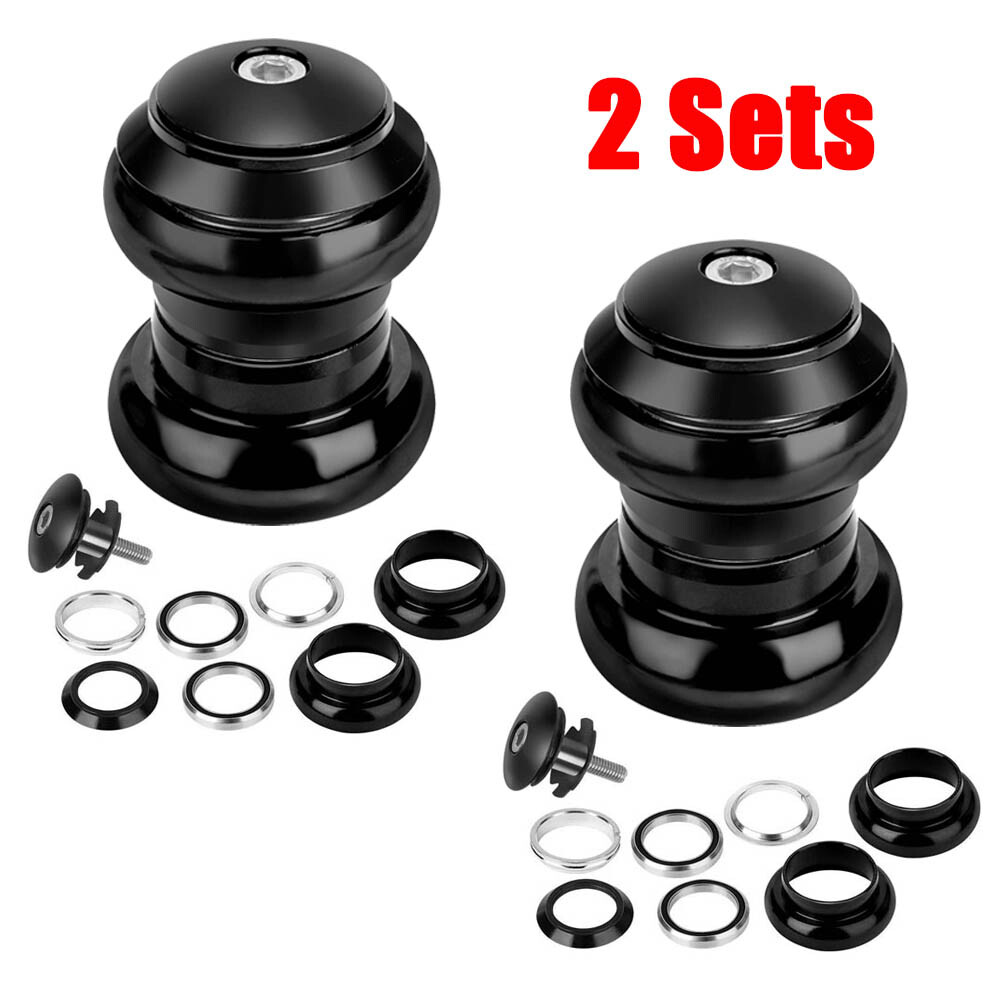2Sets 34mm 1-1/8″ Threadless MTB Road Bicycle Sealed External Bearing Headset US