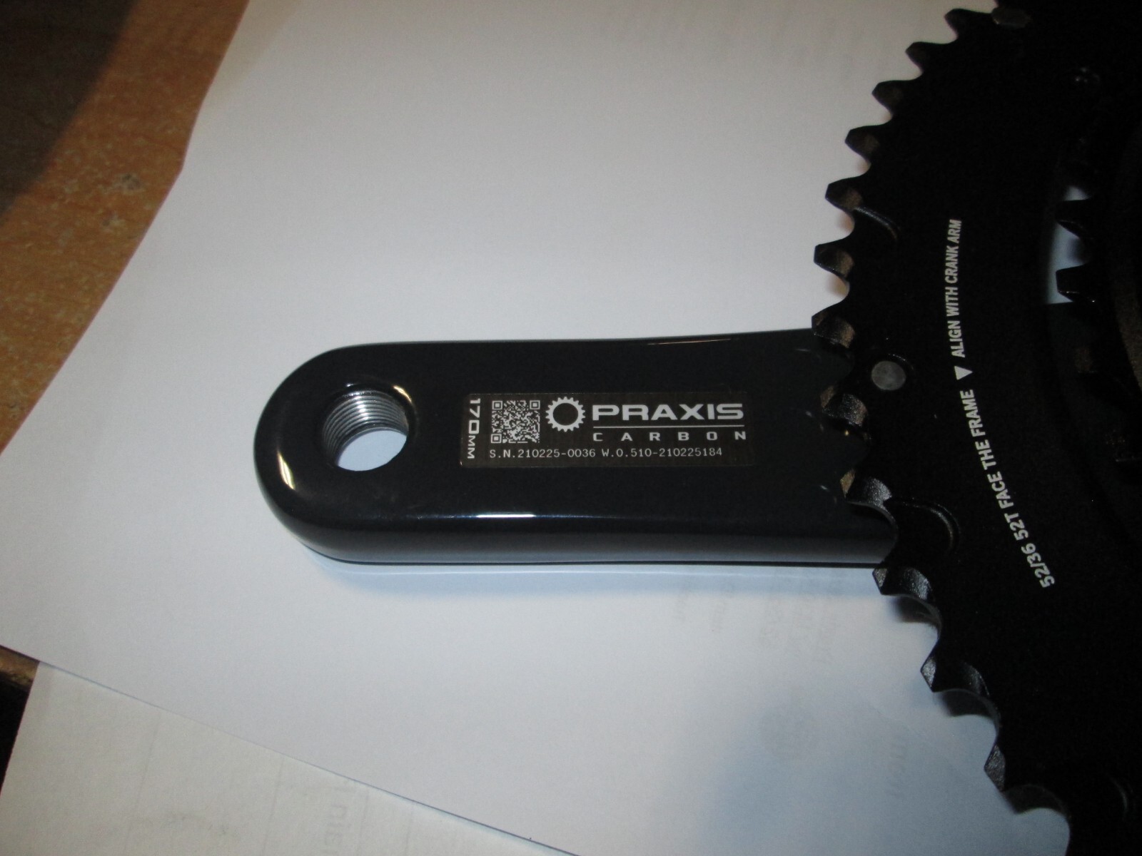 Praxis Zayante Crank Set Carbon w/ M30 Road Cross Tri 170mm 52/36 – NEW