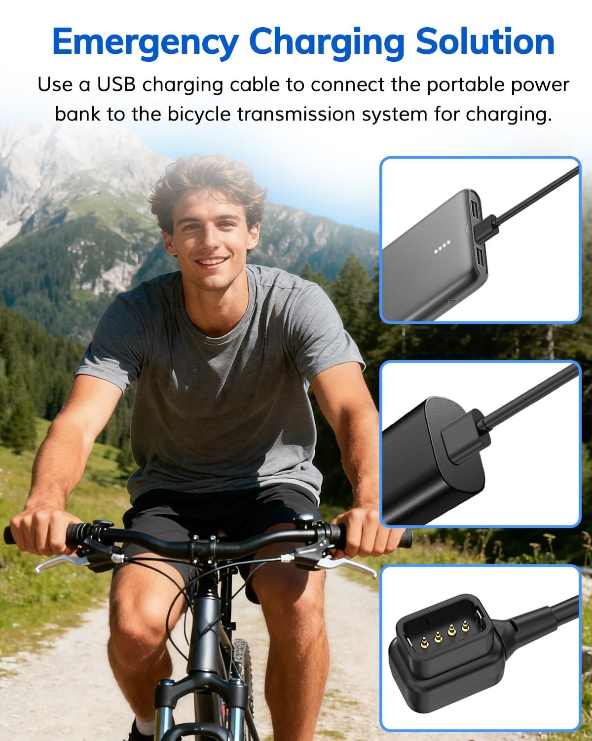 Replacement USB Charging Cable for Di2 EW-EC300, Compatible with Shimano 12-Spee