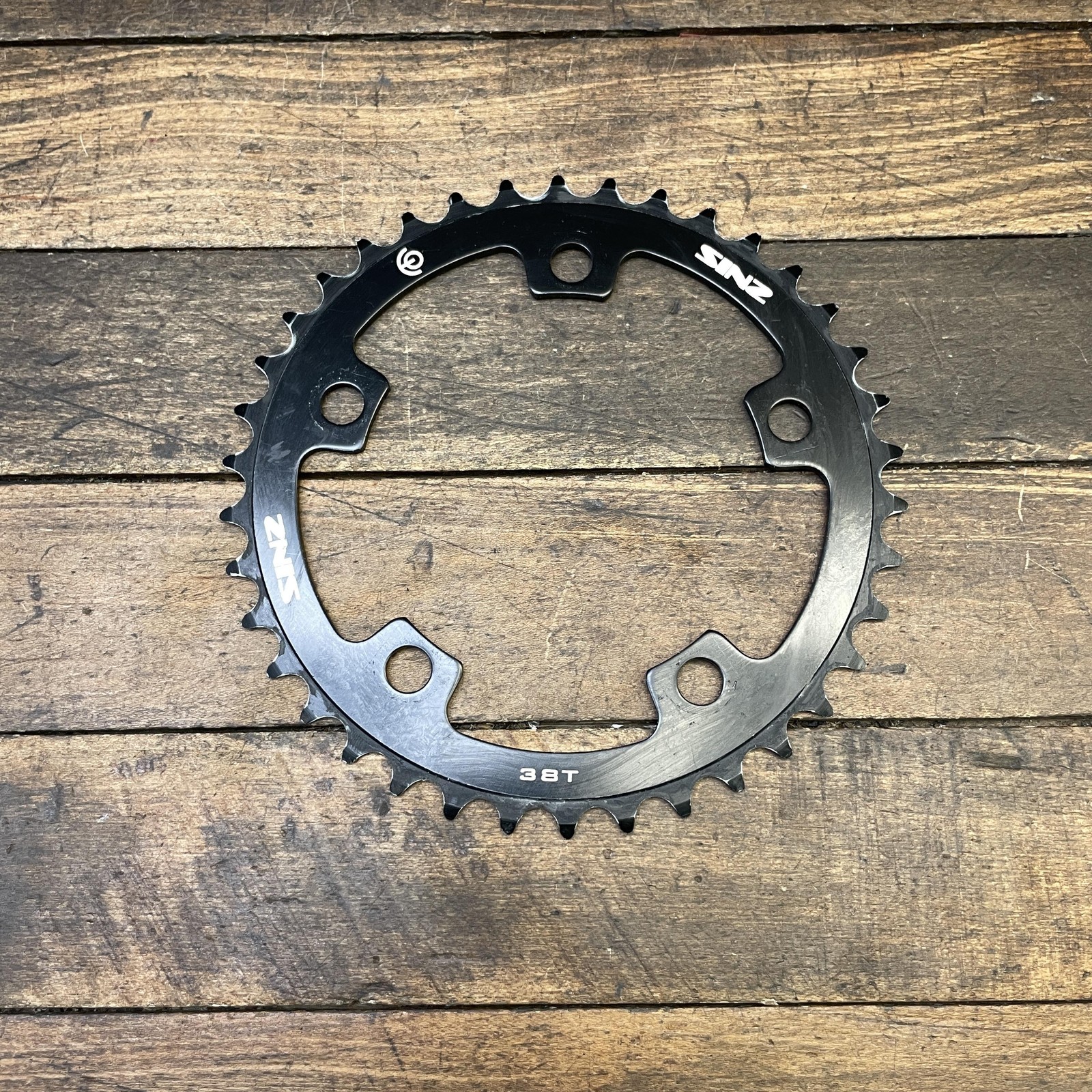 Sinz 38T Chainring 110 BCD 5-Arm Black Aluminum BMX Racing Bike 38 Tooth