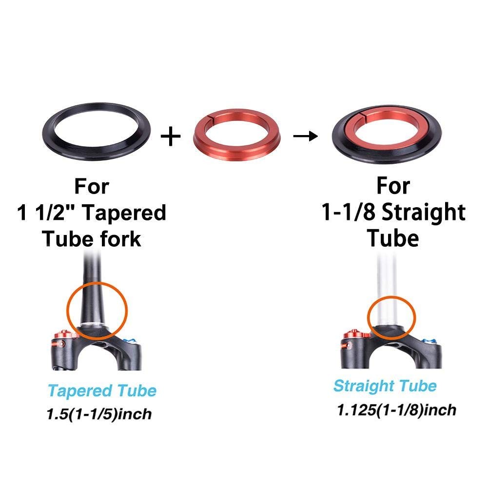 Tbest Funn Descend Upper Headsetcnc Zs44/Zs56 Aluminium Alloy Bike Double