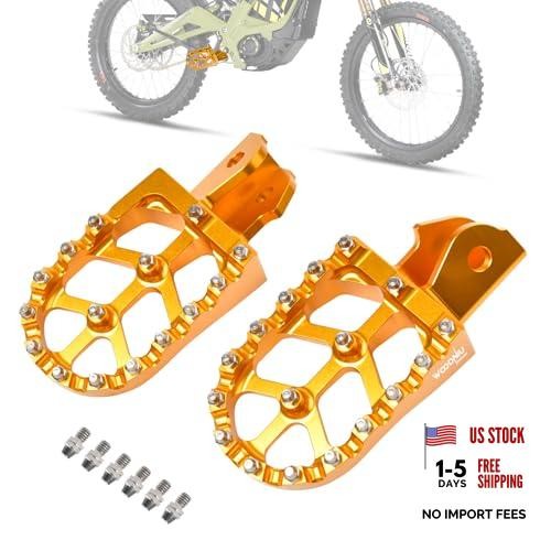 Dirt Bike Foot Pegs,Ebike Aluminum Prickly Pedals Footrest for Surron Light