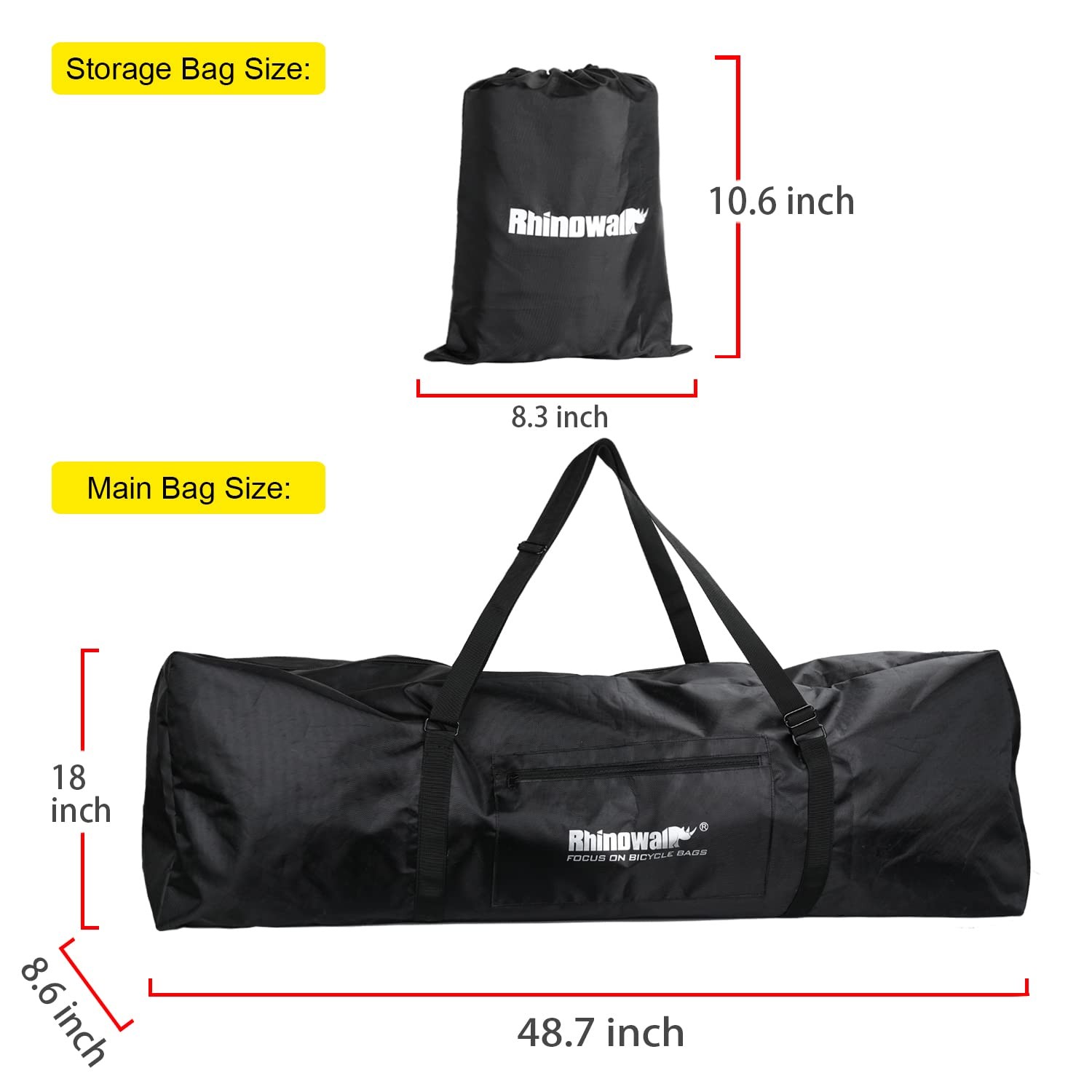 Electric Scooter Bag, Foldable Carrying Case with Shoulder Strap, Heavy Duty