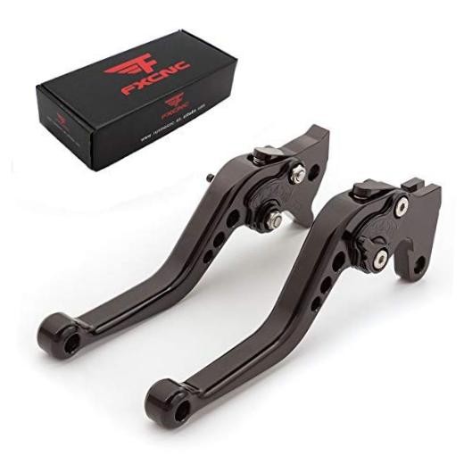 Brake Clutch Levers for FJ-09/MT-09 Tracer 15 Black Lever with Black Adjuster