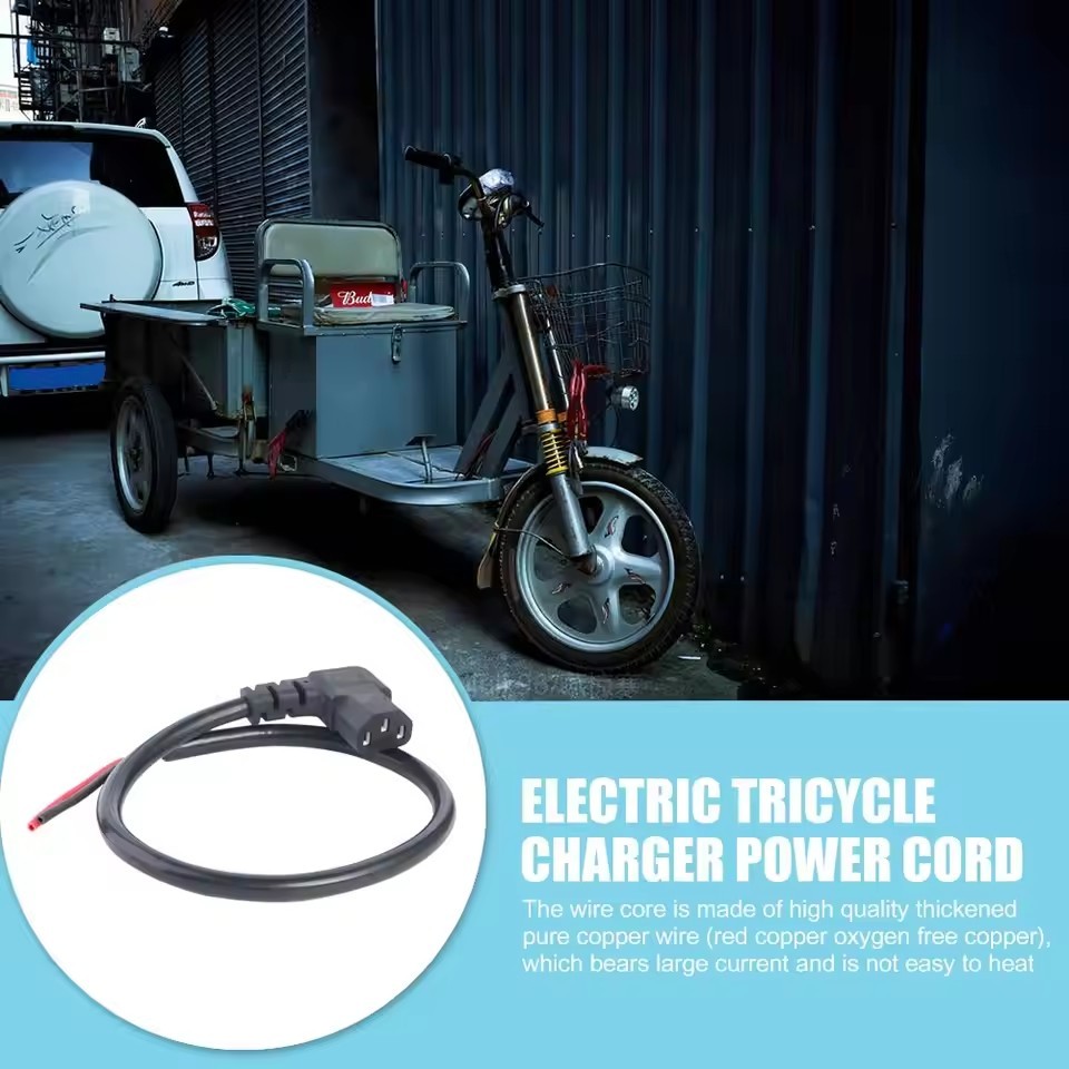 Electric Bike Battery Charging Socket E-Bike Battery Charger Male / Female plug