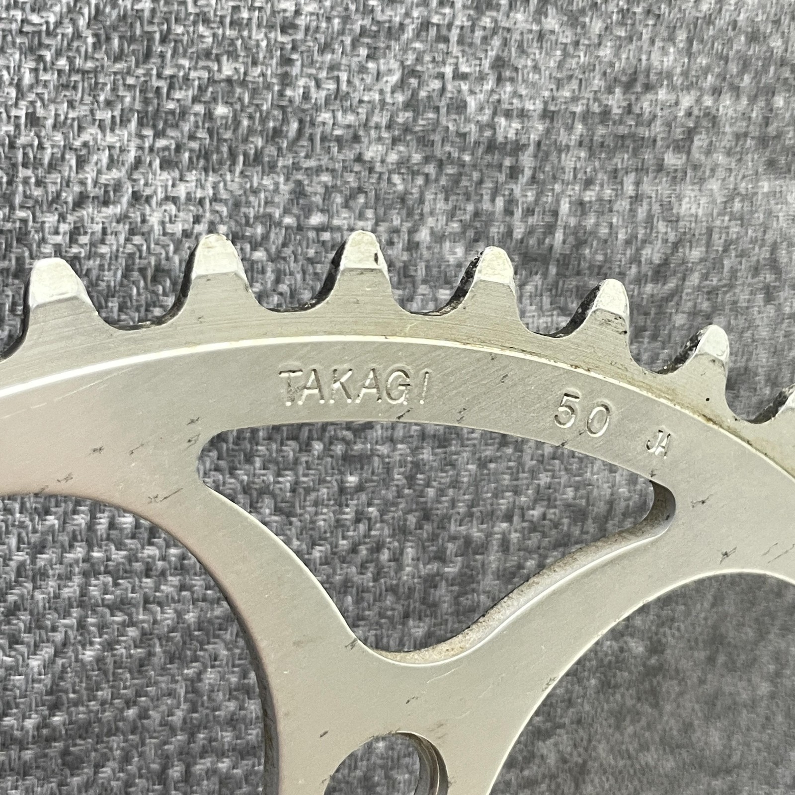 Vintage Takagi 50/46/30T Chainring Set Triple 110/74 BCD 5-Arm Aluminum 80s