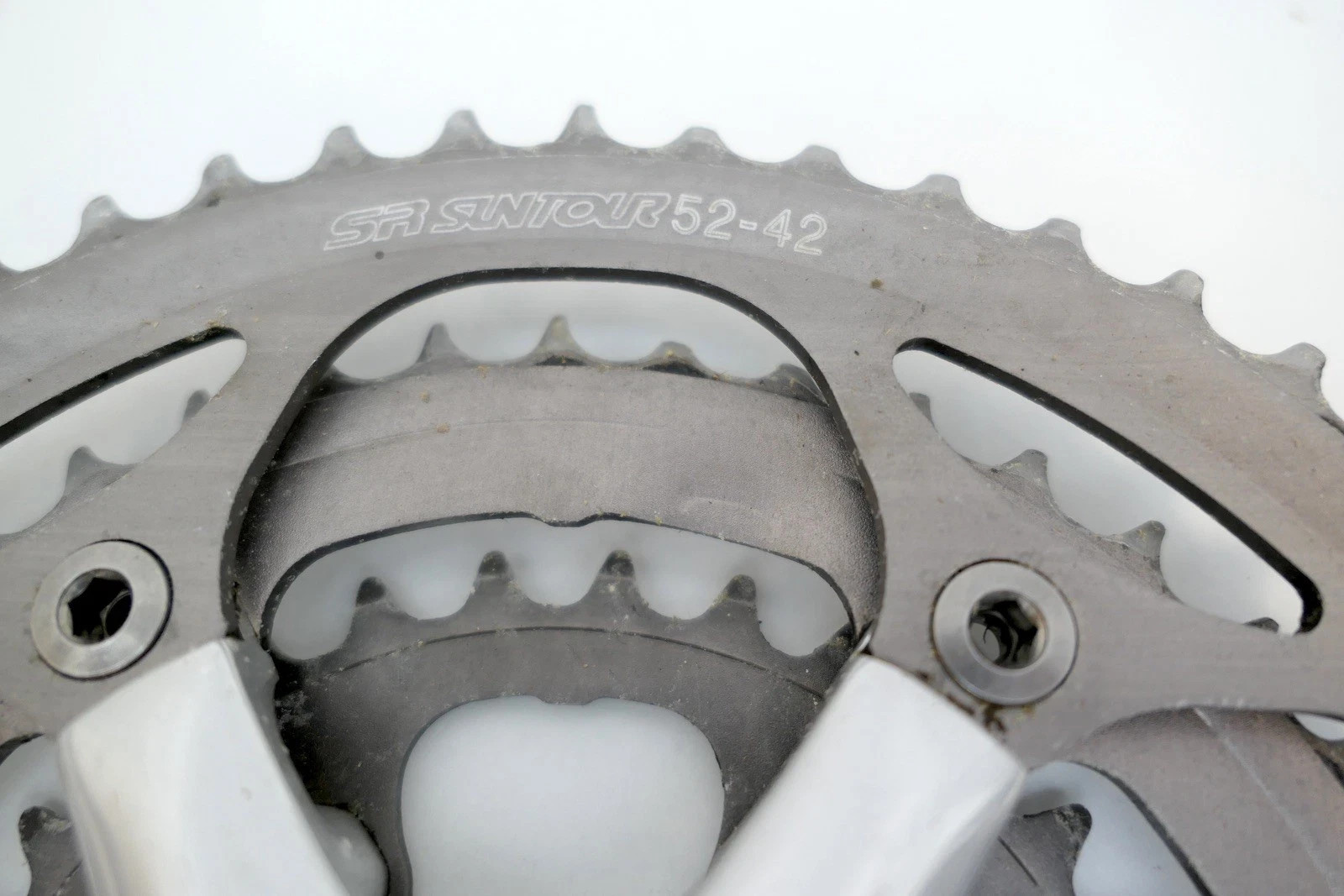Vintage Japanese SR Suntour Superbe Triple Crankset 170mm 52/42/30 Chainrings