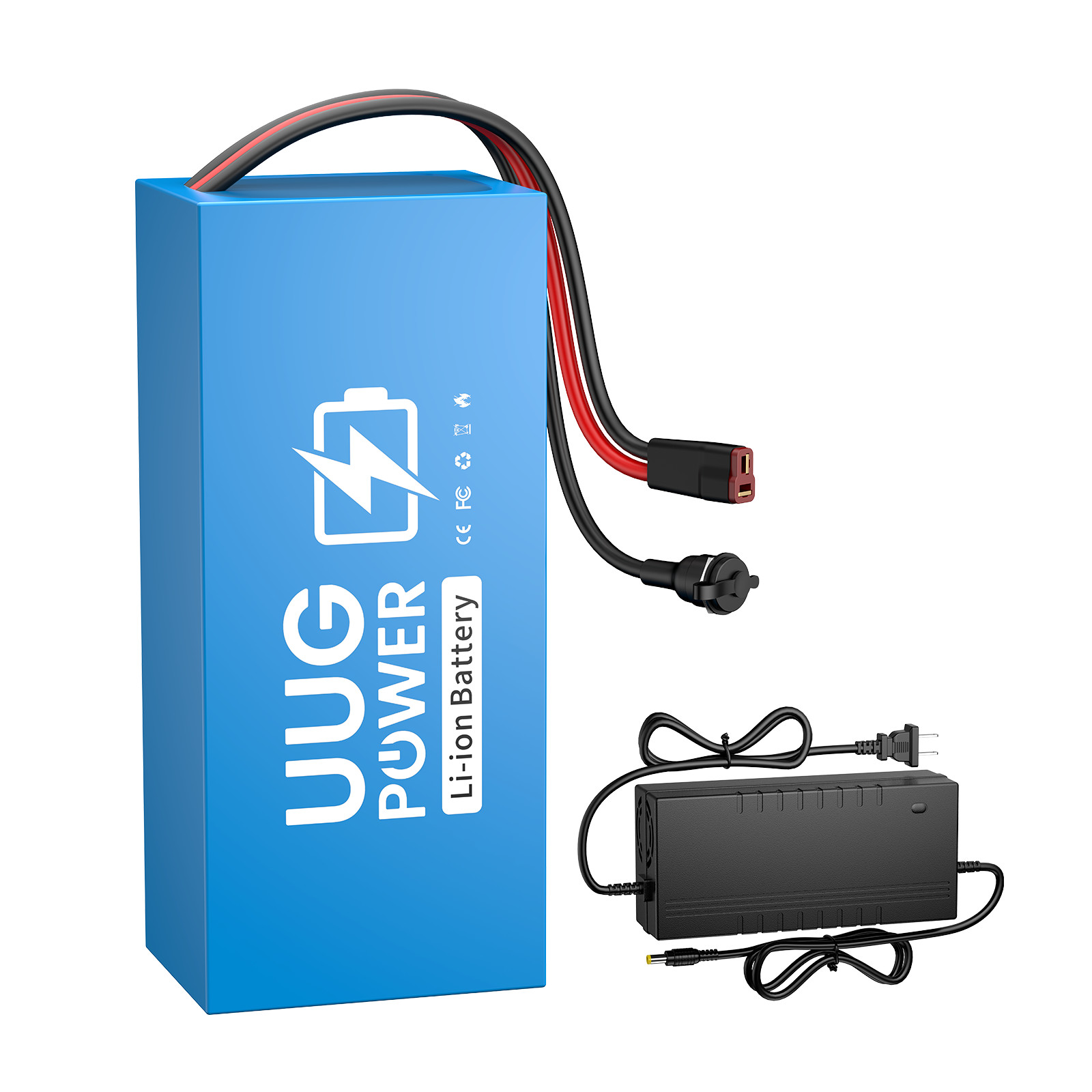 UUG 36V 10Ah Lithium Ebike Battery Pack f o 100W-1000W Bicycle Motor 30A BMS