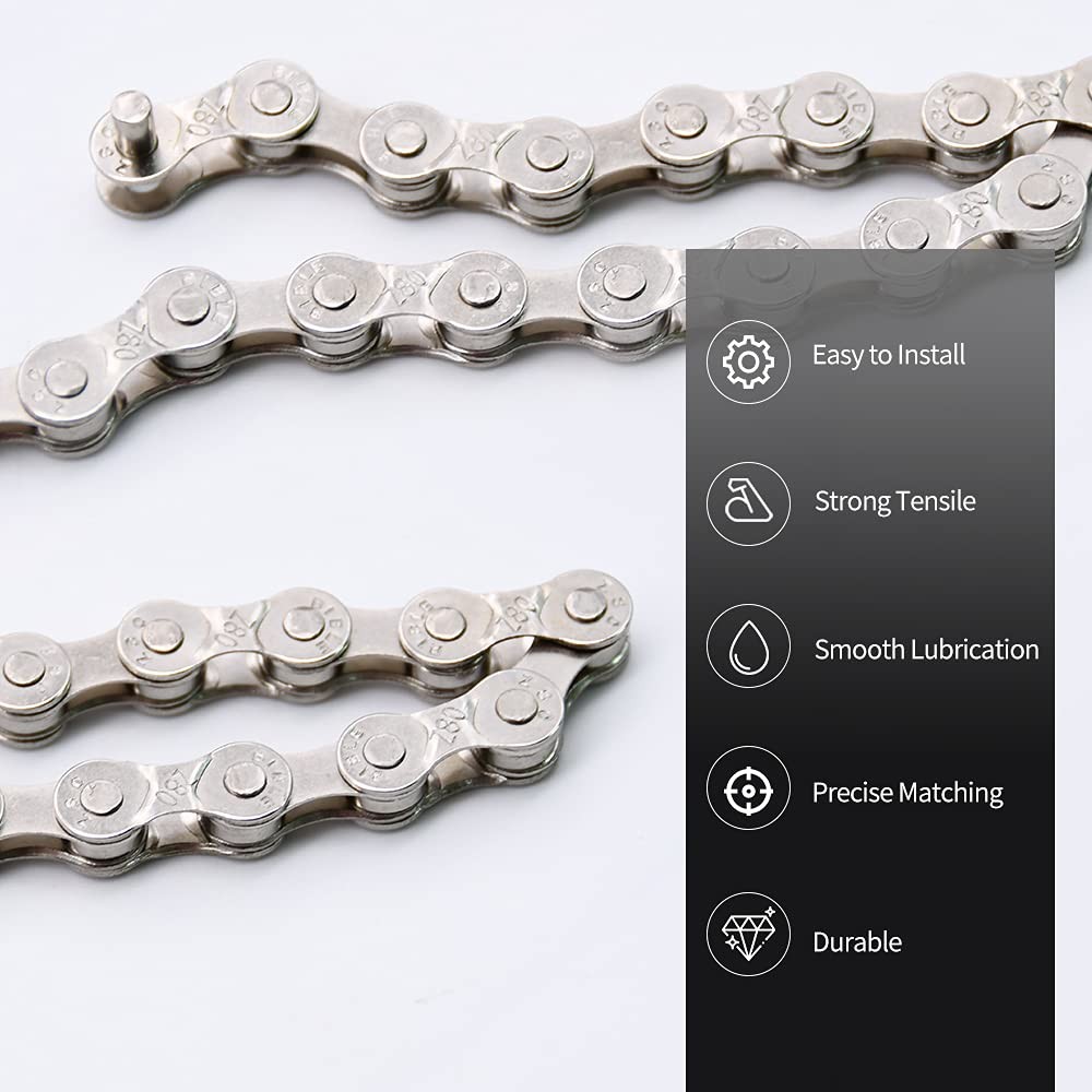 Bike Chain, 6/7/8 Speed Chain, for Road Mountain Racing Cycling