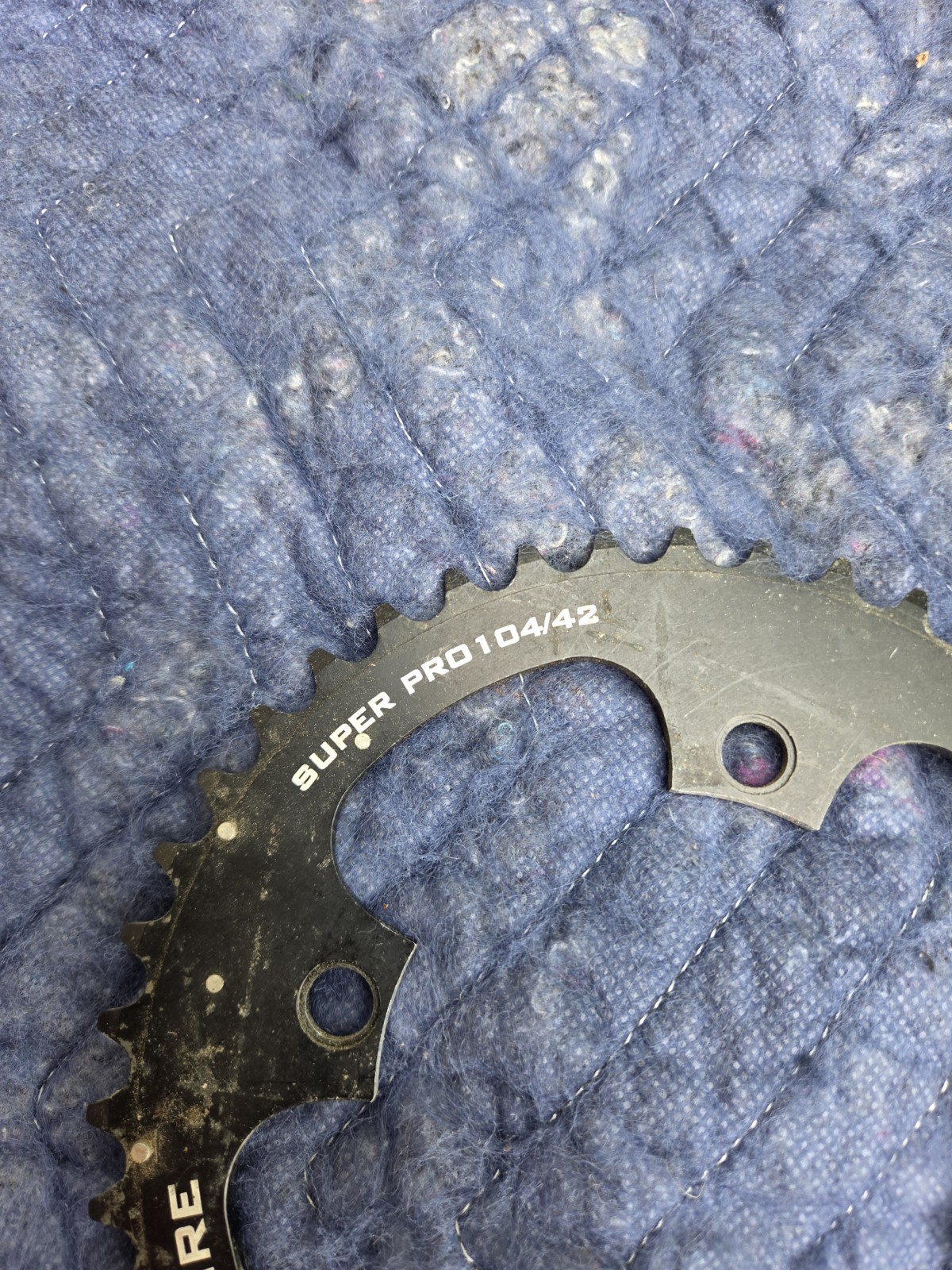 BlackSpire Super Pro Chainring 42T 104mm BCD Black Excellent Condition MTB Road