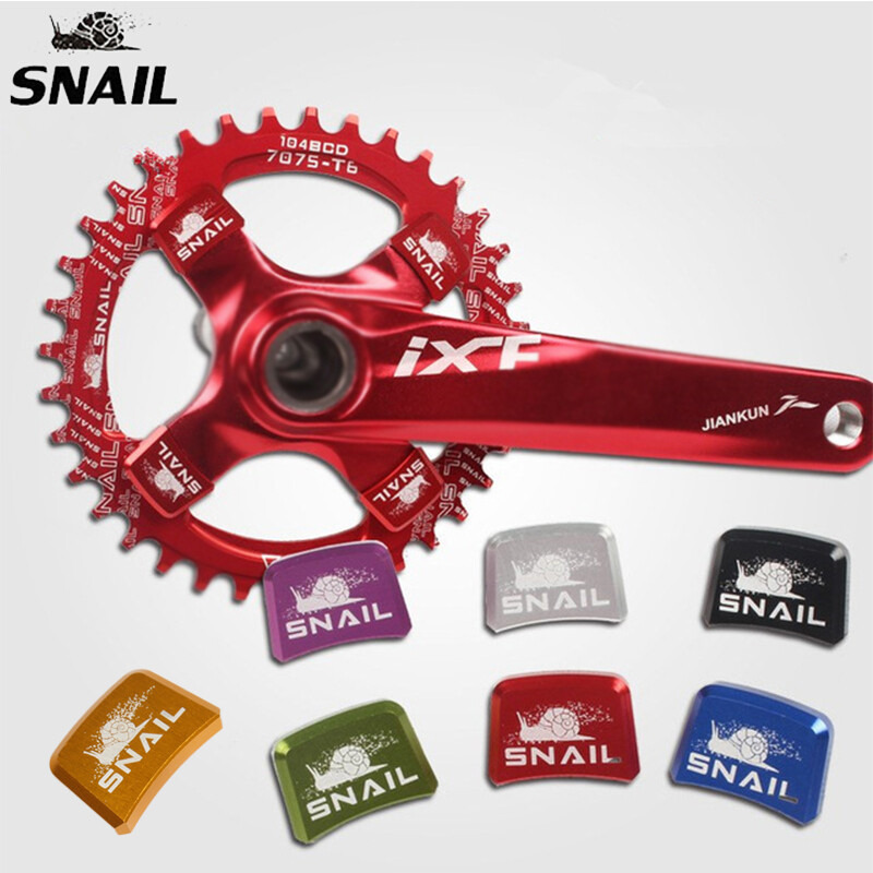SNAIL MTB Road Bike Single Chainring Screws Sprocket Crankset Chainwheel Bolts