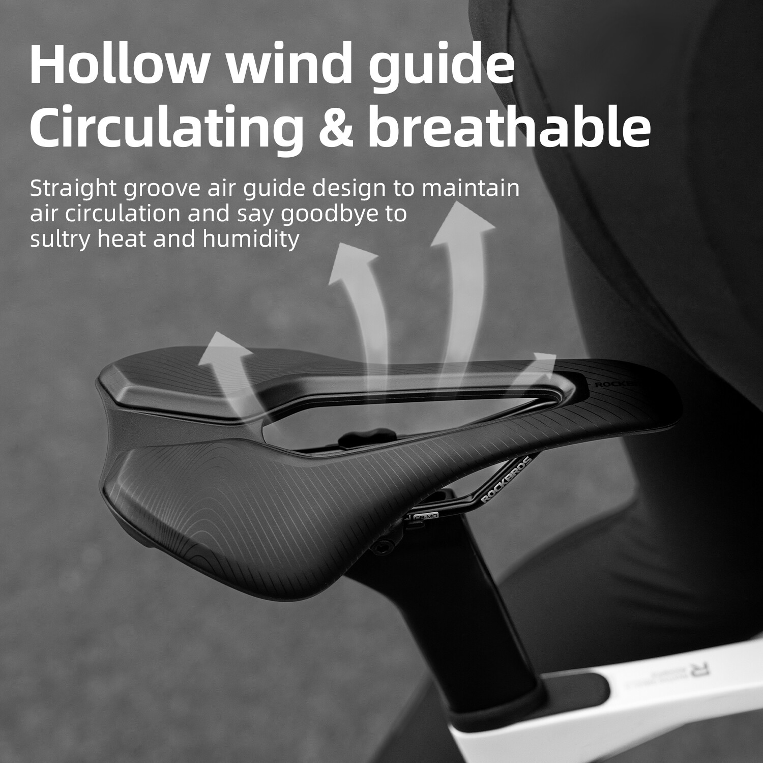 ROCKBROS Bike Seat Waterproof Ergonomic Design Comfortable Soft Bicycle Cushion
