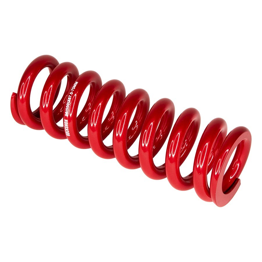 RockShox Electric Red Metric Coil Spring 114mm, 550LB, Adjustable Travel