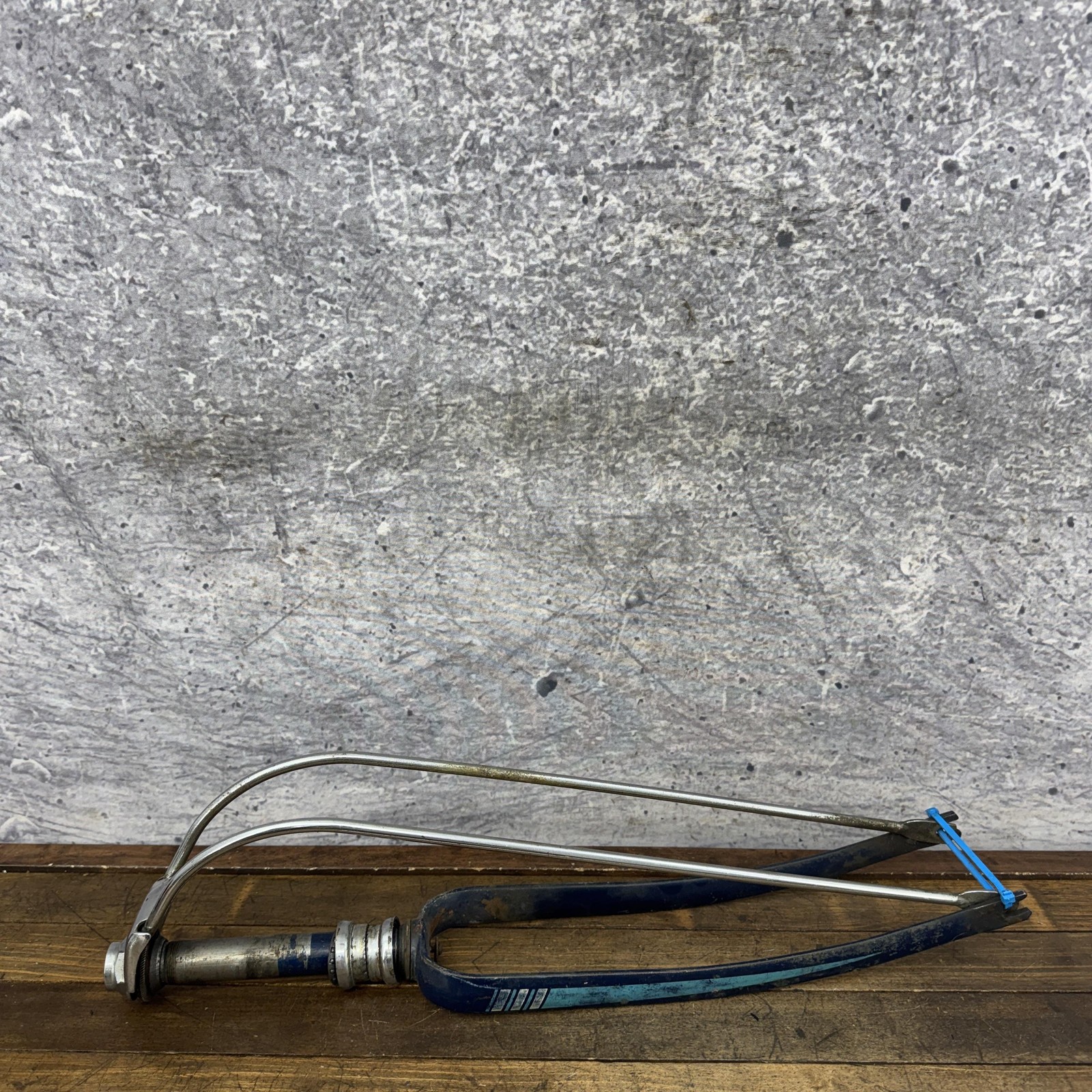 Vintage Cruiser Truss Rod Fork 26 in 1 In Threaded Brace Balloon Tire Blue