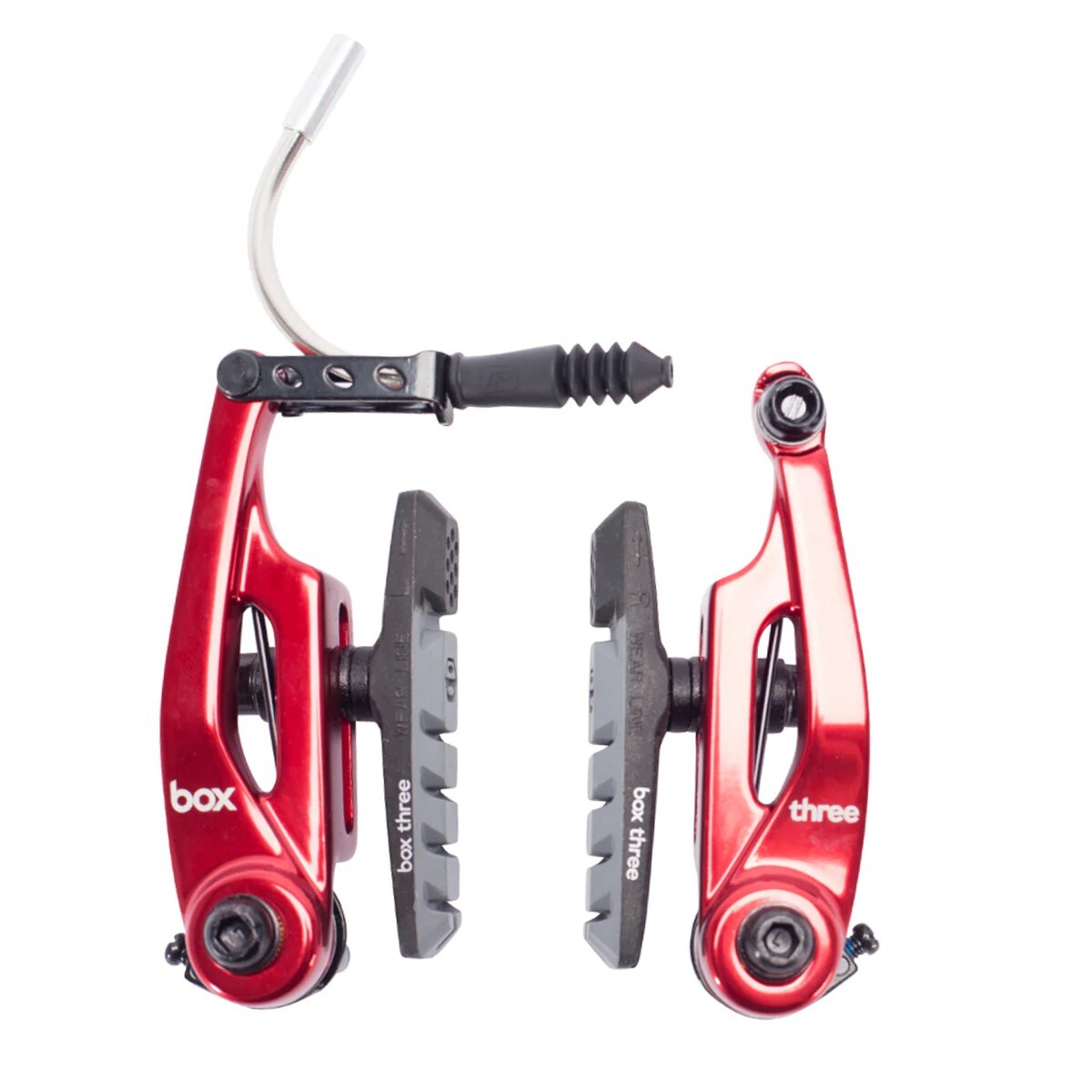 BOX COMPONENTS BMX MINI V-BRAKE BOX THREE CALIPER 85MM RED