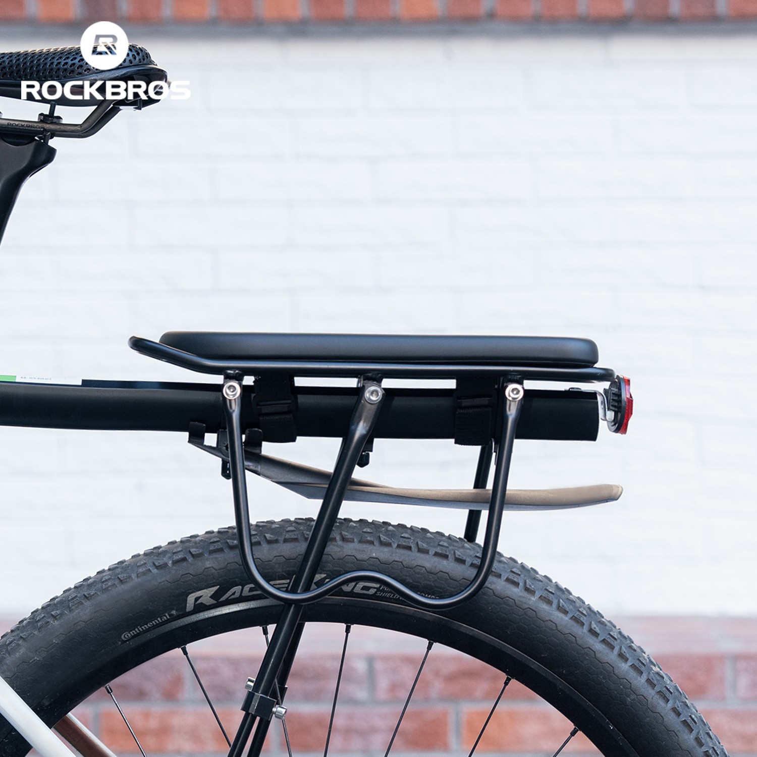 ROCKBROS Bike Rear Rack Seat Saddle Manned Cushion Wide Soft Pad Bike Accessory