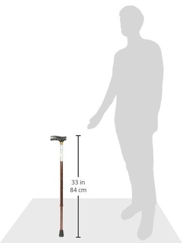 DMI Lightweight Aluminum Adjustable Walking 1 Count (Pack of 1), Copper Swirl