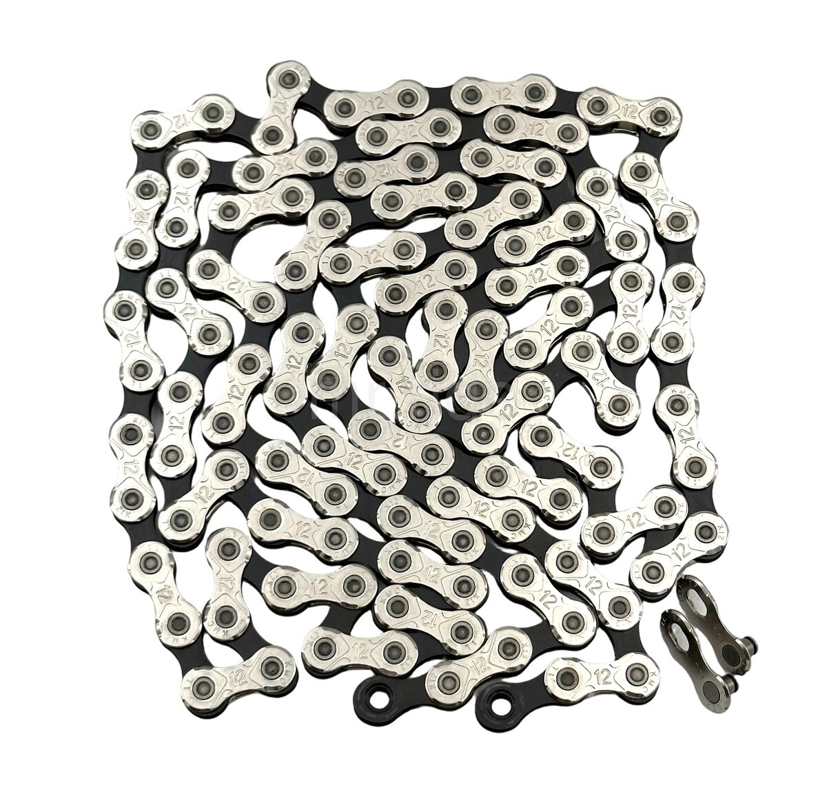 KMC X12 Bike Chain 12-Speed 124 Links Silver/Black Shimano/Sram/Campagnolo