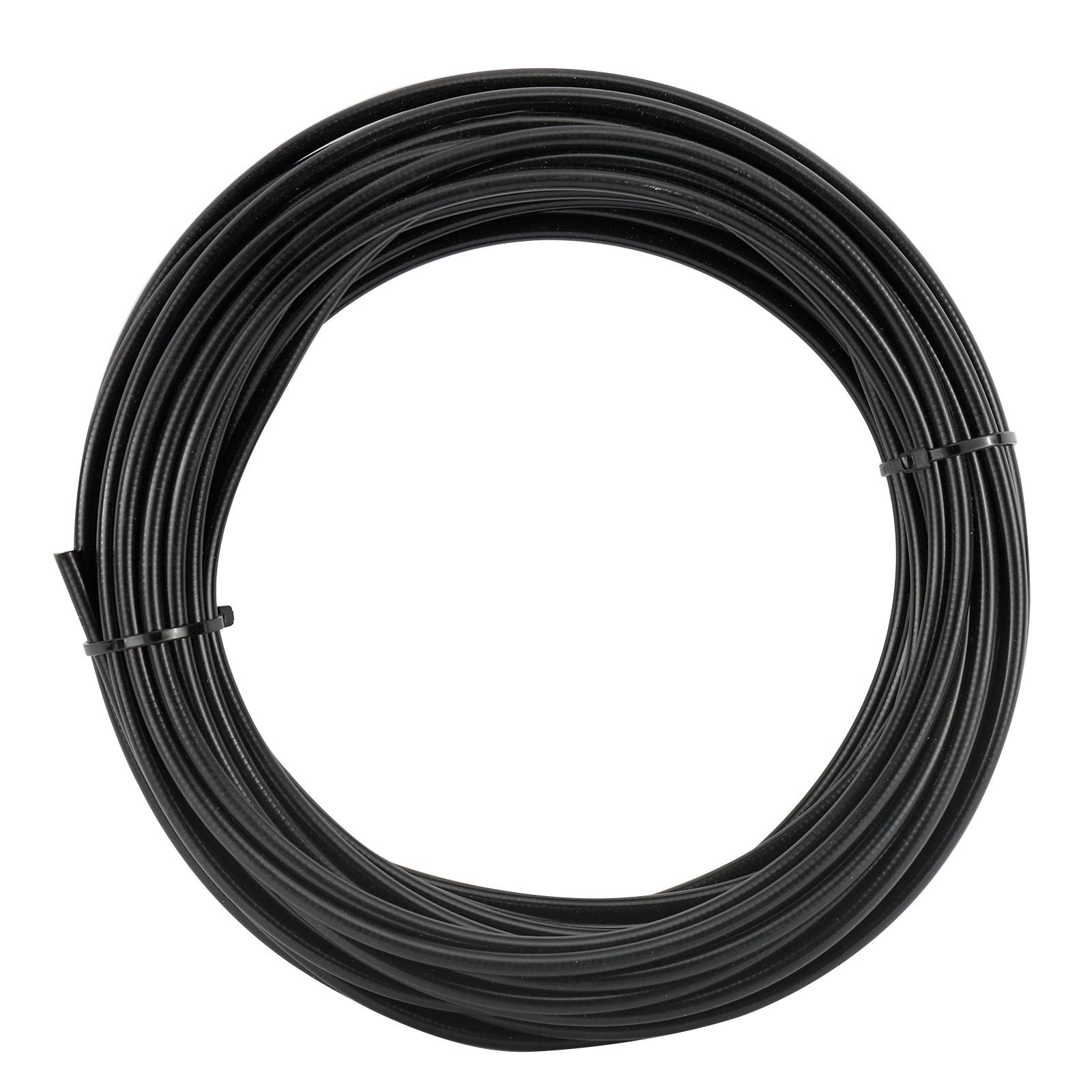 YaeMarine 5mm X 50ft Bicycle /Bike Lined Brake Cable Housing, Black