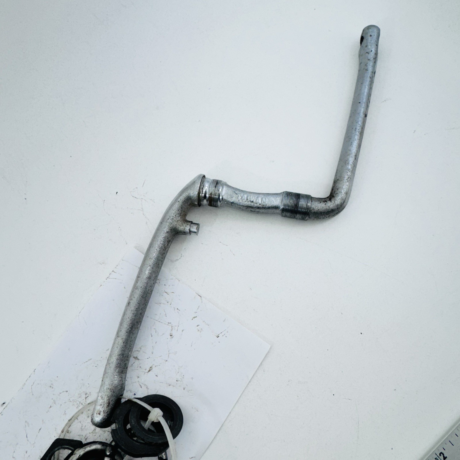 Old School BMX Cranks OPC Vintage BMX Crank Set 175 Chrome JS175 1PC Steel A32