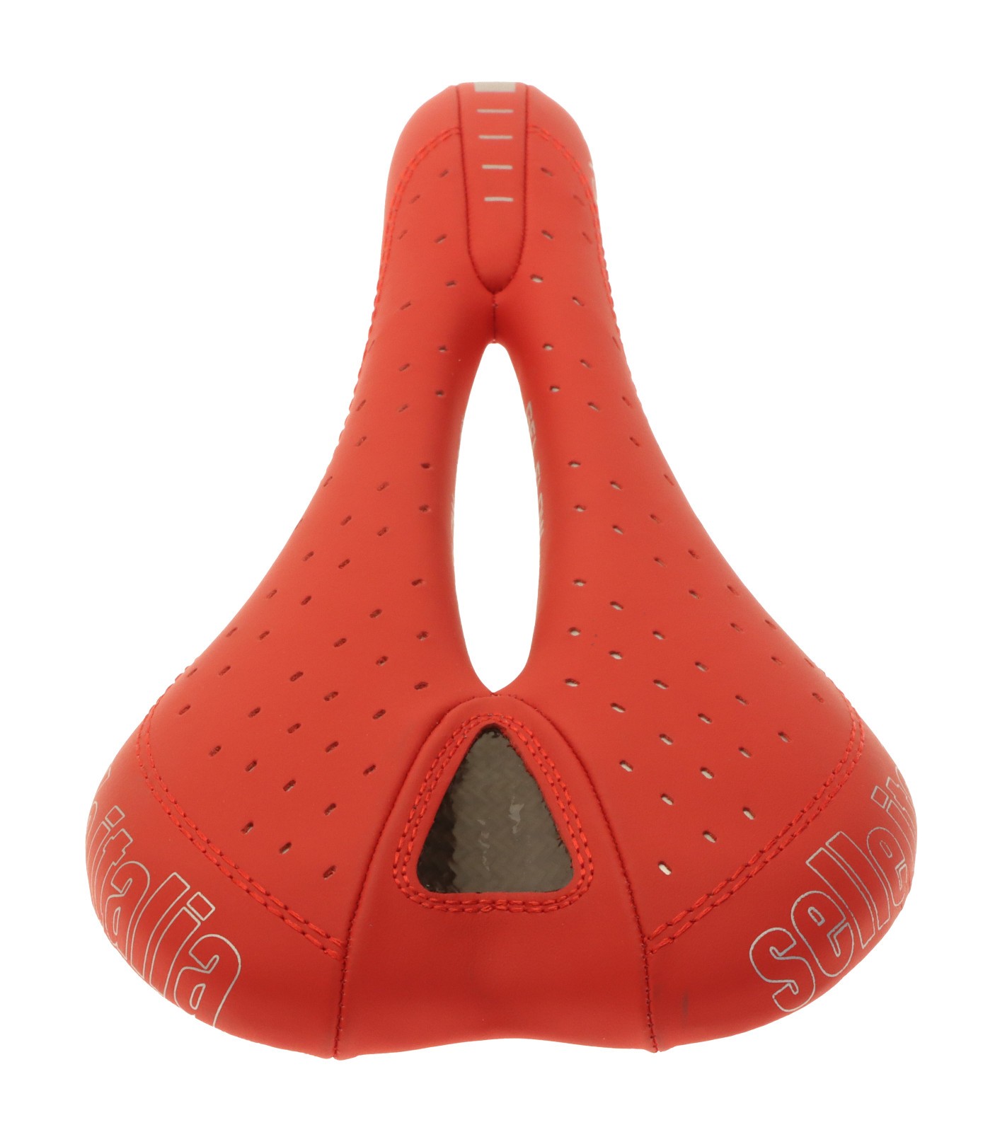 Selle Italia SLR Gel Flow Saddle Vanox Rails Red Perforated Leather 2010 NOS NEW