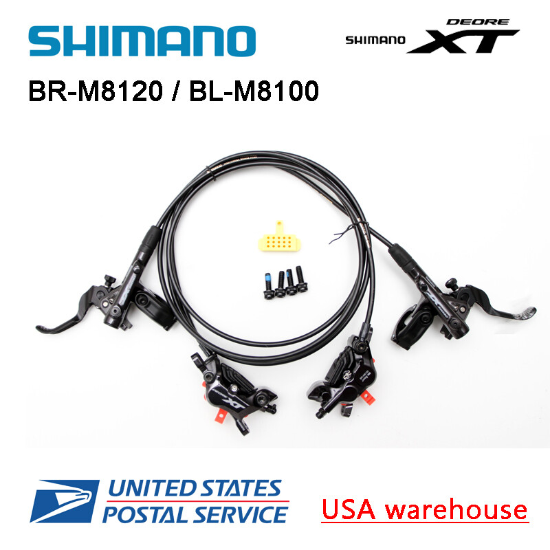 New SHIMANO XT BL-M8100 BR-M8120 4 Pistons Disc Ice Tech Hydraulic Brake Set OE