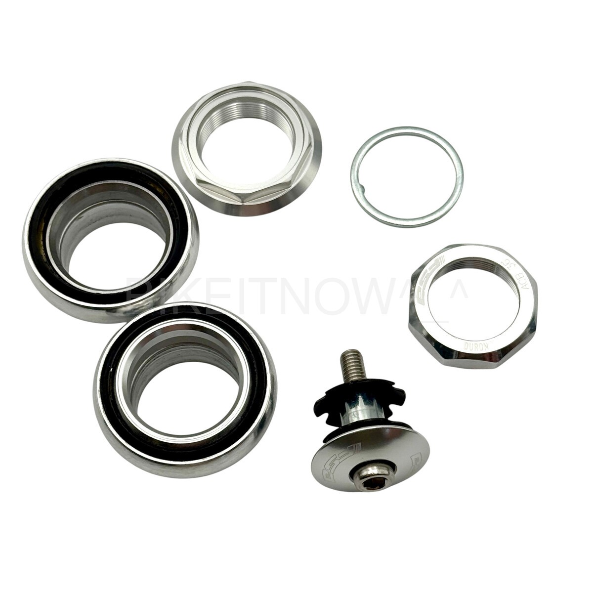 Fsa Duron X 1″ Threaded Headset Sealed Bearings 22.4/26.4mm Silver w/top cap