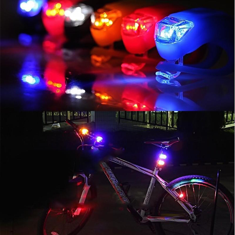 FRAME HANDLEBAR flash LED Bicycle Bike Waterproof Frog Head rear Tail bar Light