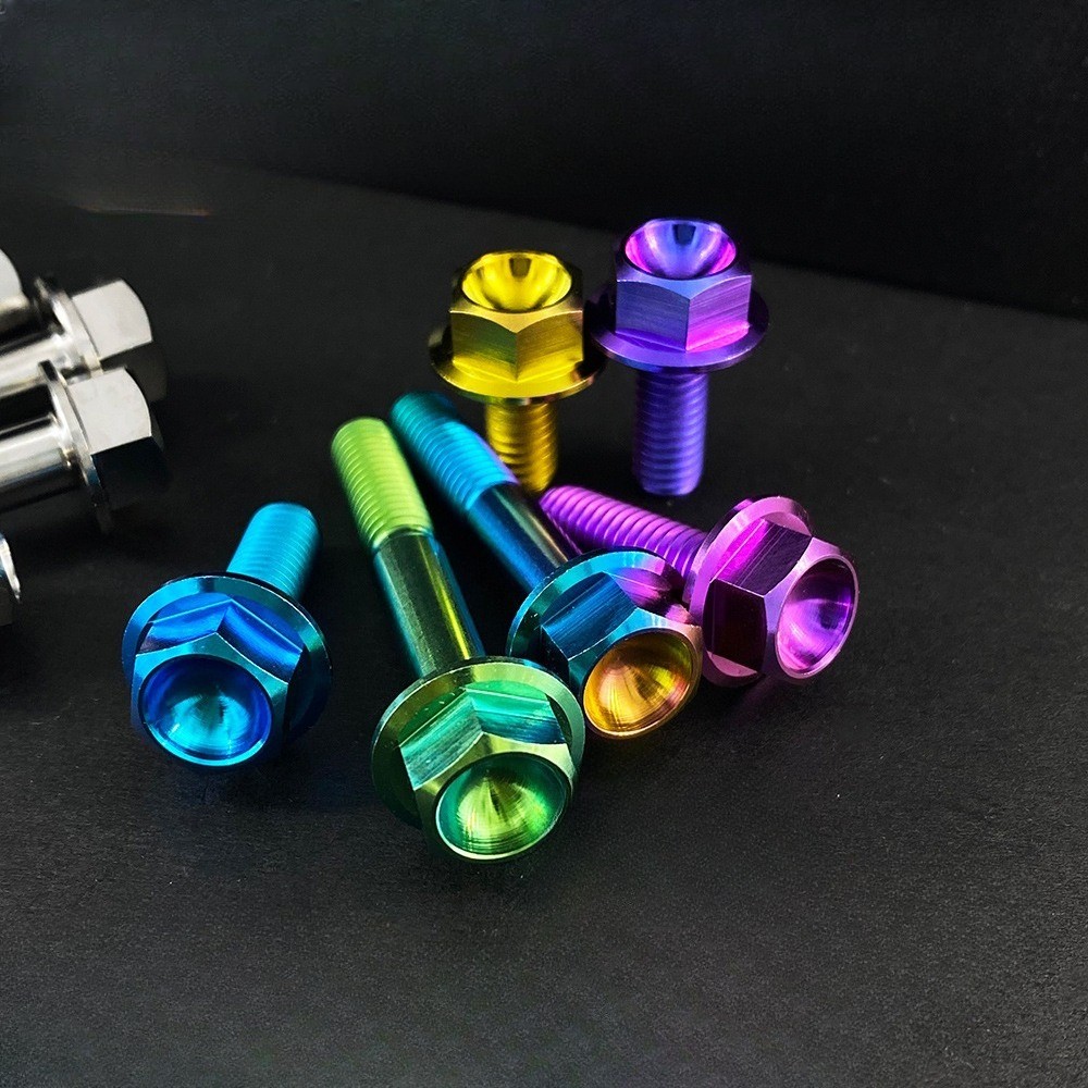 Titanium Bolt M8x15/20/25/30/35/40/45/50/55/60/65 Small Flange Hex Head Ti Screw