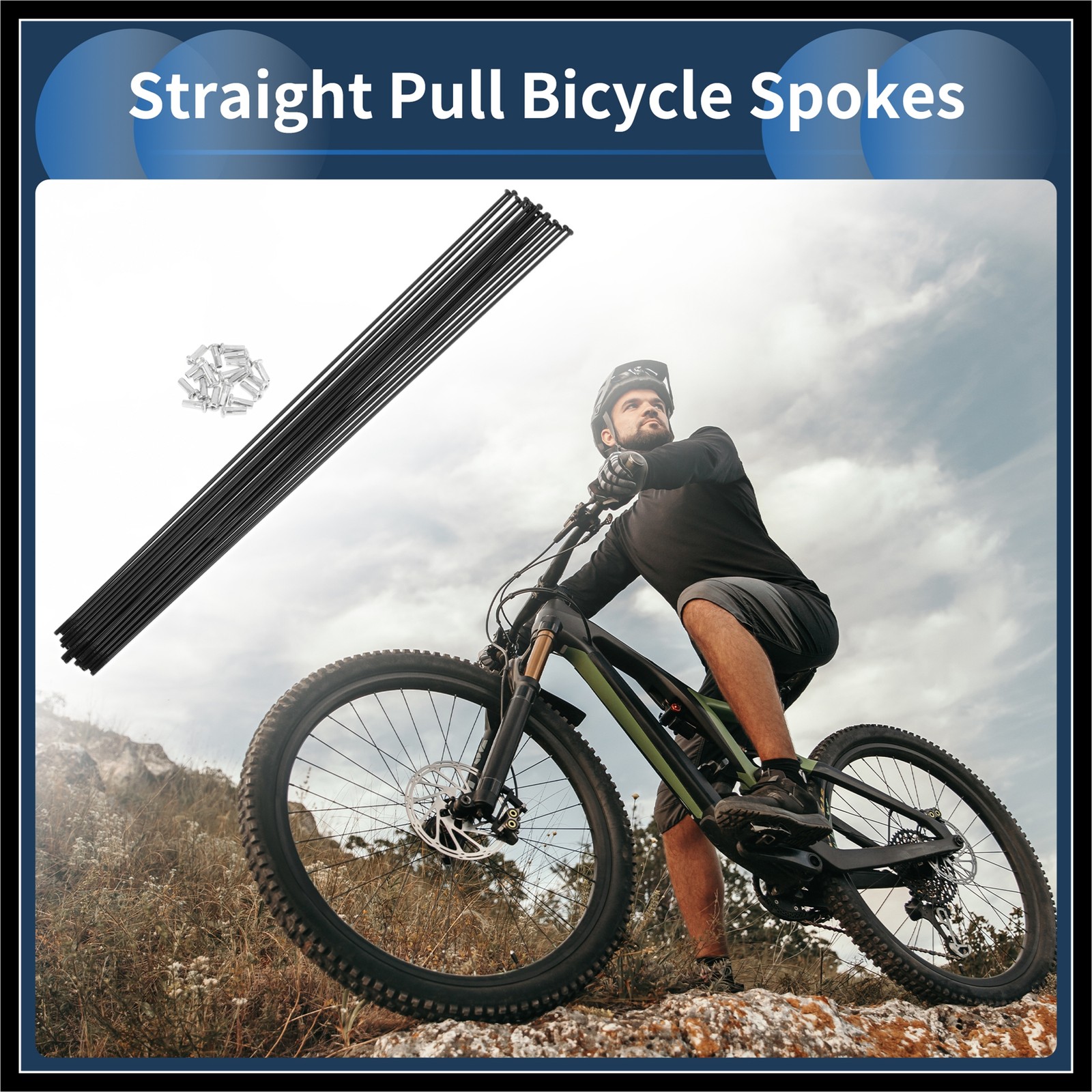 20Set 14G Straight Pull Bicycle Spokes 305mm Straight Pull Bike Wheel Spokes