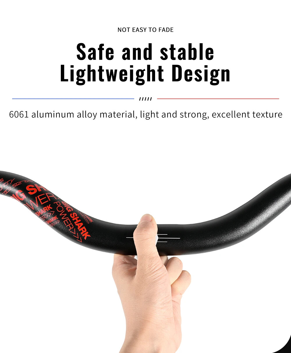50MM Bicycle Rise Handlebar T Swallow Handlebar 31.8*780mm Backsweep 9 Degree
