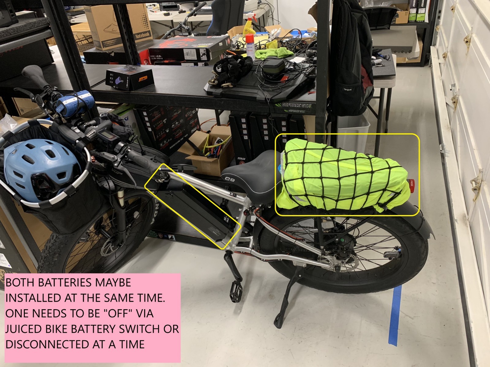 Juiced bikes DIY dual battery ebike kit for RipCurrent S CrossCurrent customsize