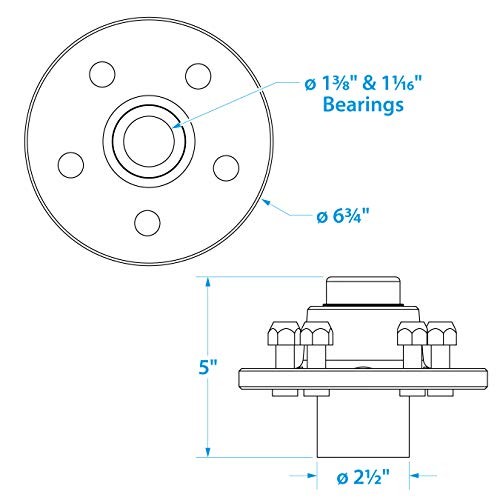Trailer Wheel Hub One Size Painted