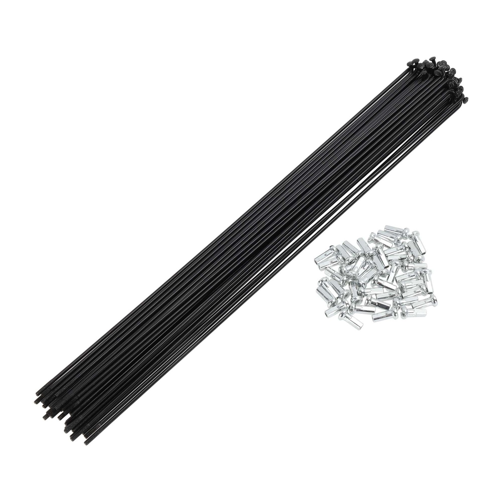 38 Set 14G Bicycle Spoke 269mm Carbon Steel Spokes Nipples Wheel Wire Parts