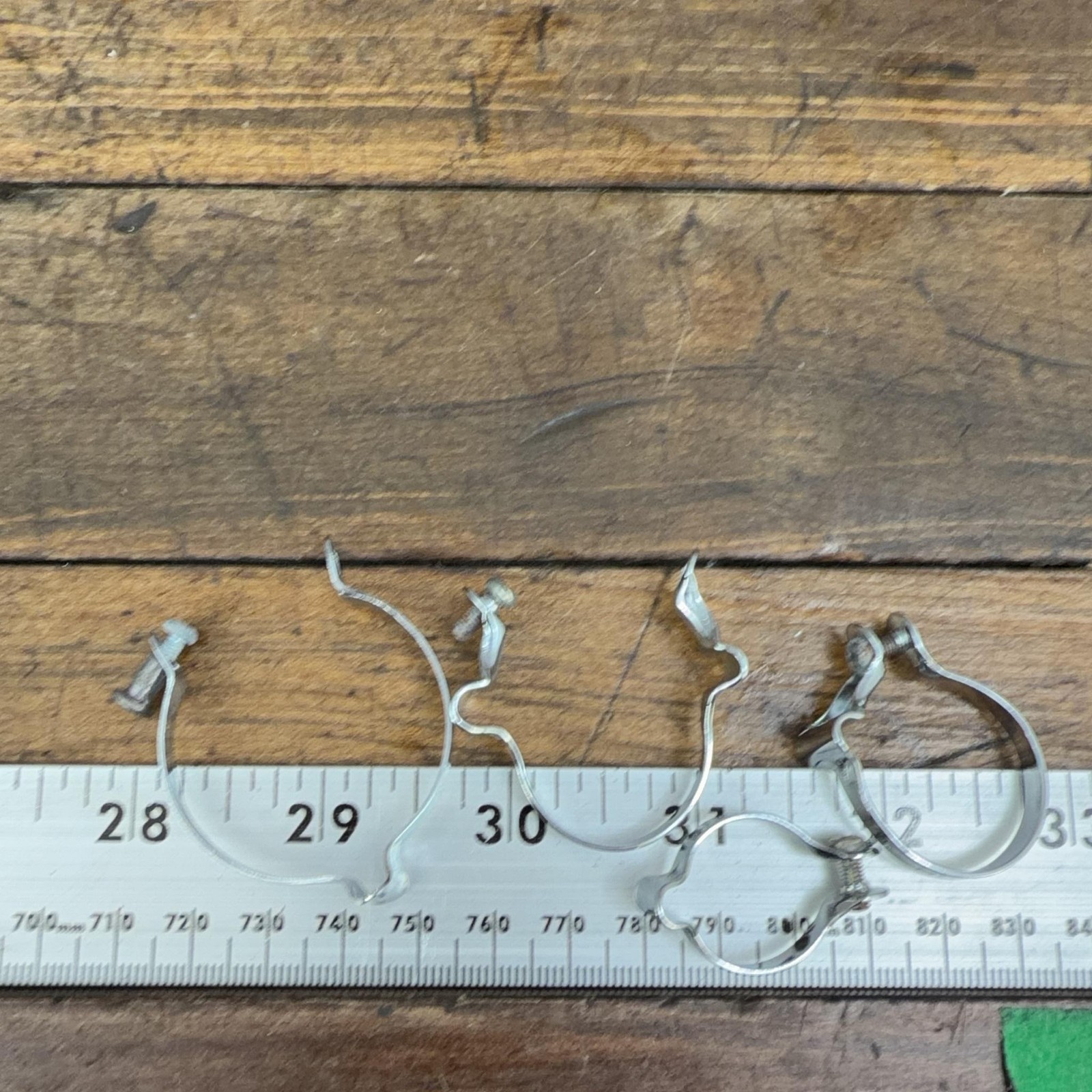 Vintage Shimano Cable Guides Clamp On Frame Housing Stops NOS Silver Lot 4