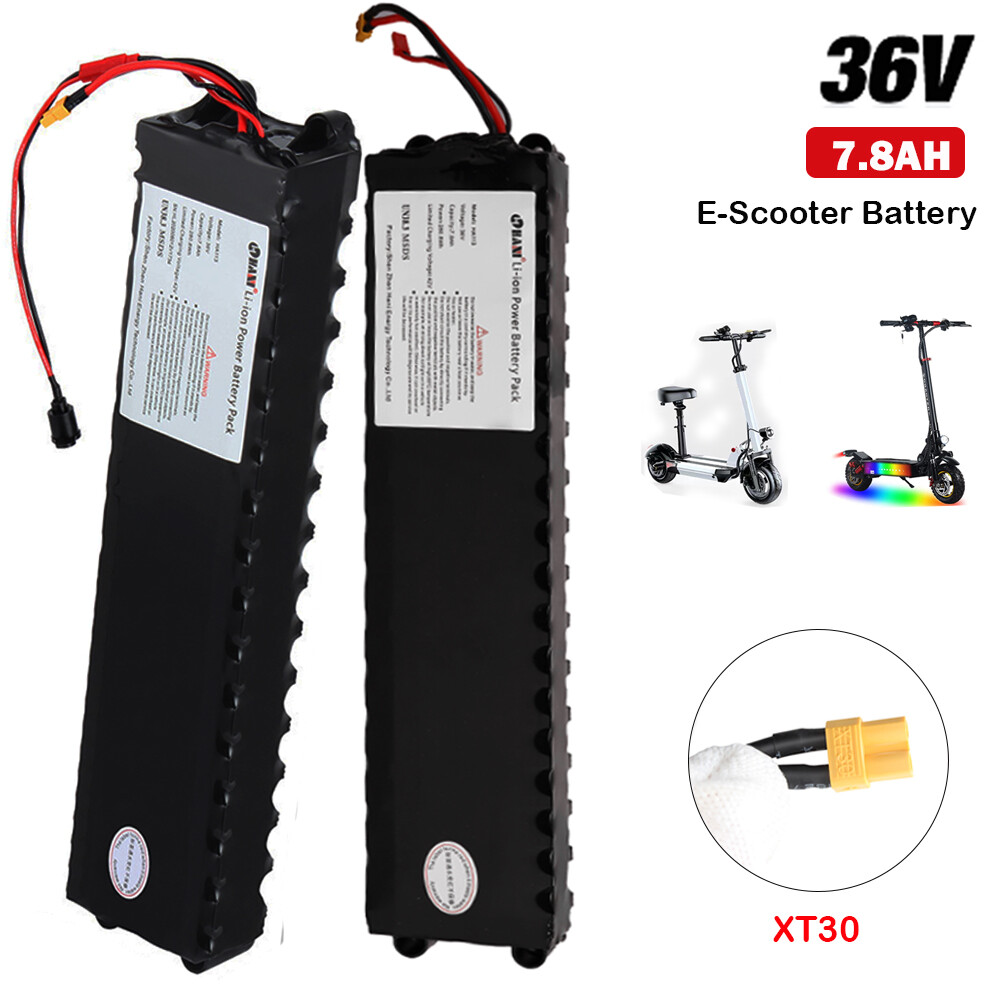36V 7.8Ah Lithium li-ion Battery Pack 280.8Wh for Electric Scooter Ebike Bicycle