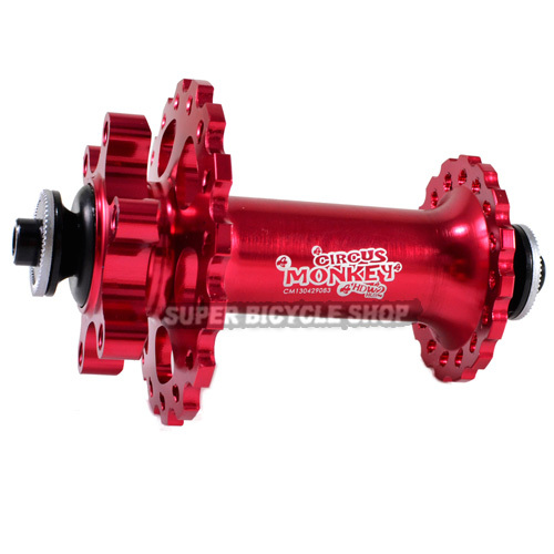 Circus Monkey HDW2 MTB Disc Hubs,24 Hole,1 Pair,Red