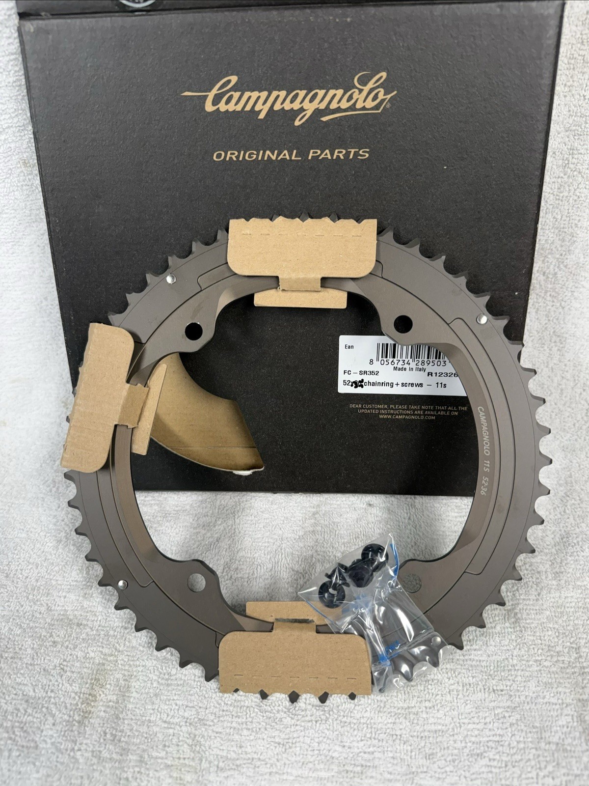 Campagnolo Super Record 52T ONLY 146mm BCD 11 Speed Chainring – FC-SR352 New