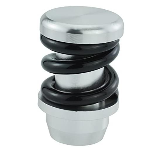 Spring Shifter Knob, Aluminium Alloy Gear Stick Head Manual Black and silver