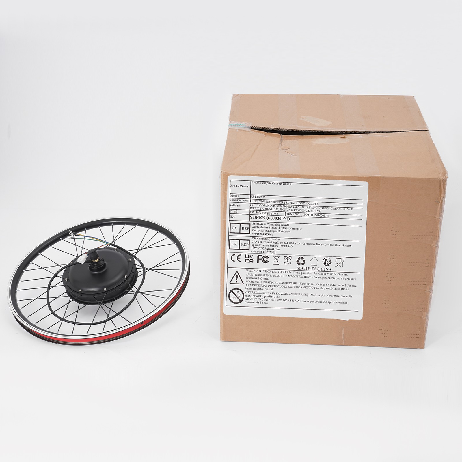 48V 2000W E-Bike Conversion Kit Rear Wheel 27.5 Inch LCD Display 330LBS 43.5MPH