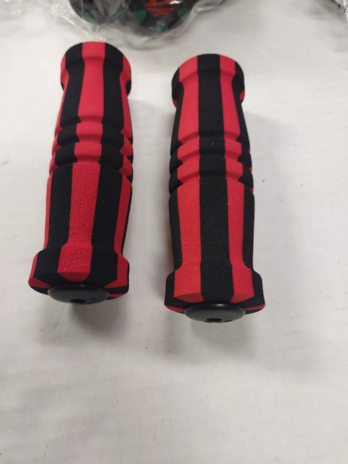 Scooter Bike Handlebar Red Grip Foam 1 Pair