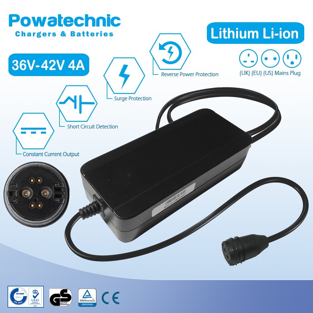 42V 4A RoPd 6-pin Charger for 36V Specialized Turbo Vado Tero ebike system