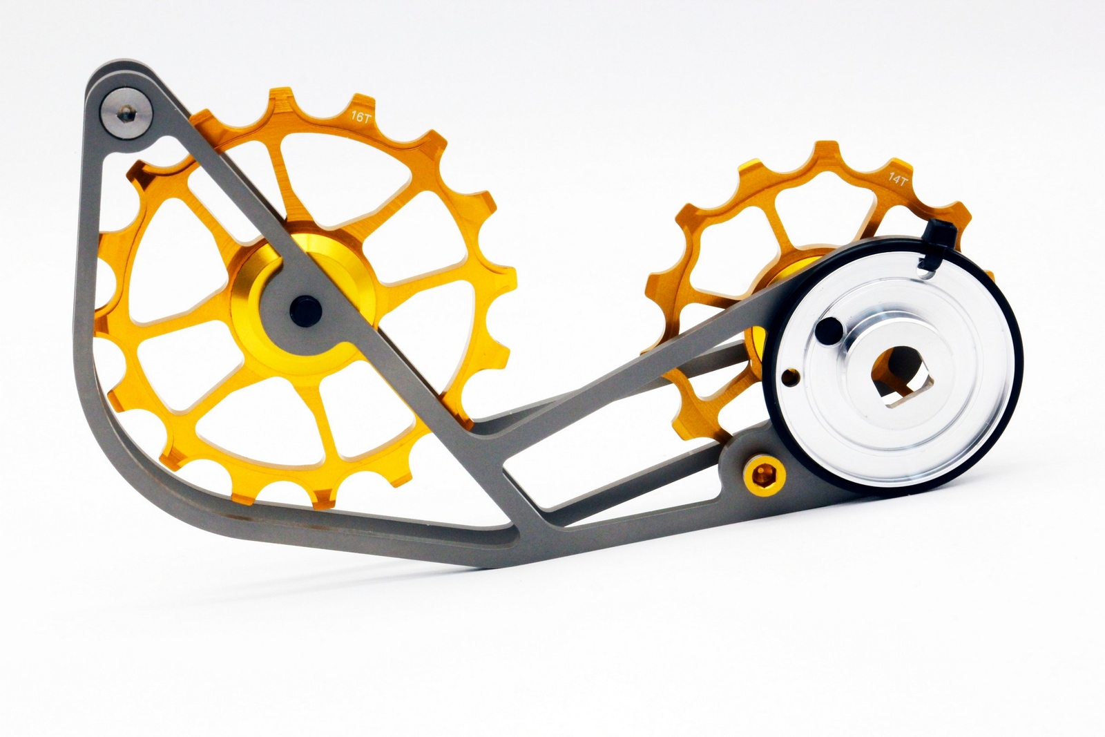 Swishti Road Riding Oversized Pulley Titanium Cage SRAM Force Etap Axs Gold Bike
