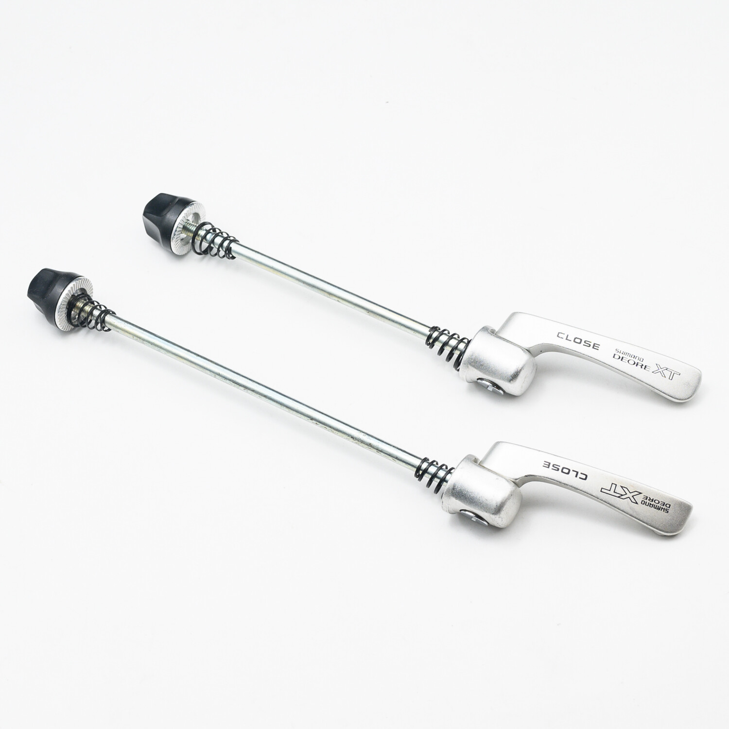 Shimano Deore XT M737 Quick Release Lever Skewers MTB 100 135mm Front Rear Set