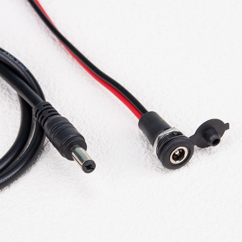 1Set Charging Wire 2.1mm DC Connector for 36V 48V 60V Electric Ebike Black
