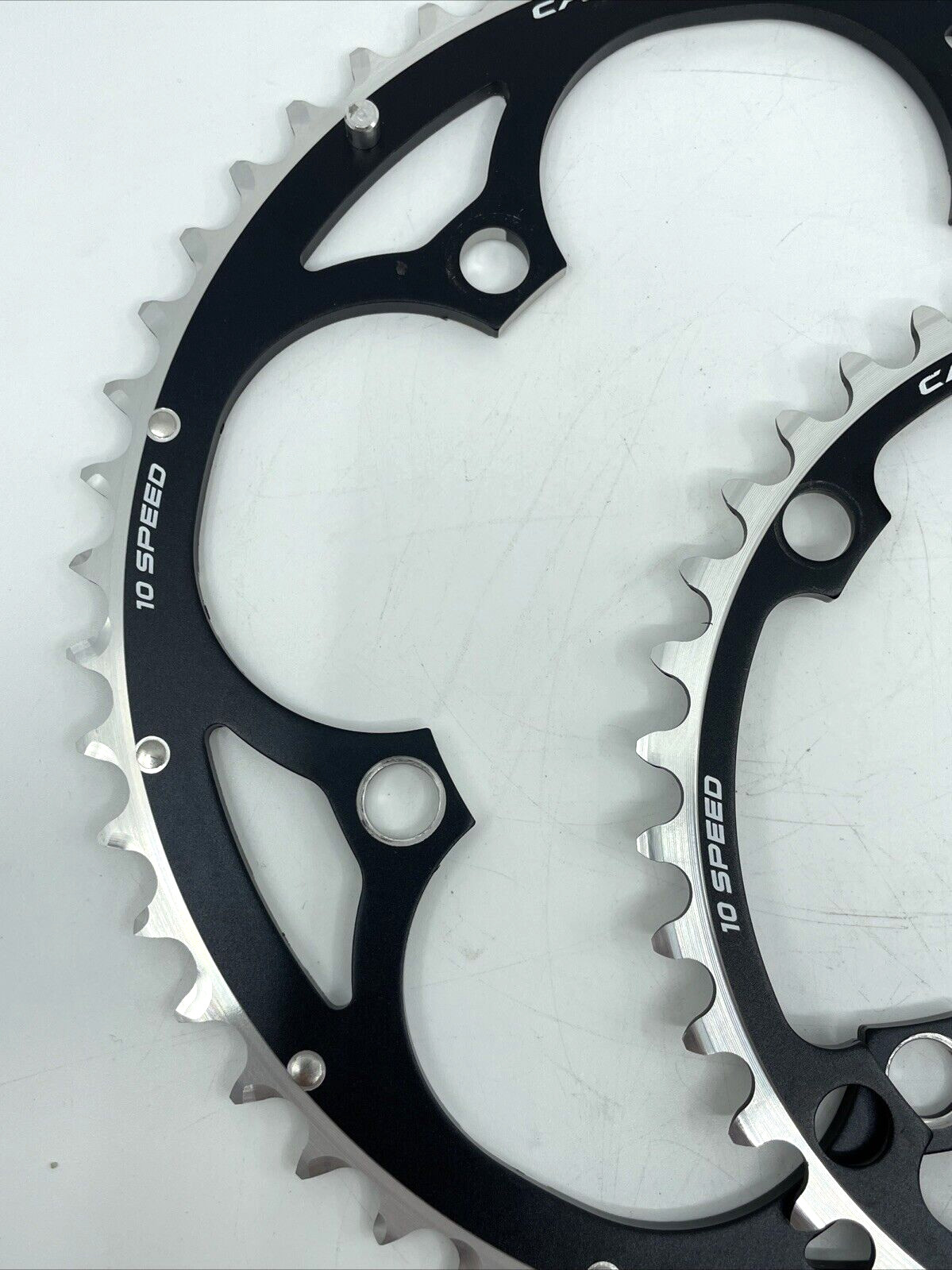 Campagnolo 10-Speed MPS 5-arm 135mm BCD 52/39-tooth Chainring Set 2 Chain Rings