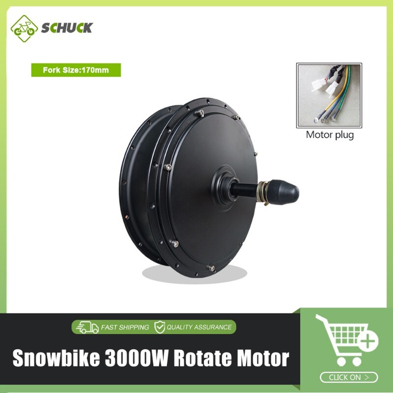 Snow E-bike 36V 48V 72V 500W 1000W 1500W 3000W Brushless Gearless Motor Wheel