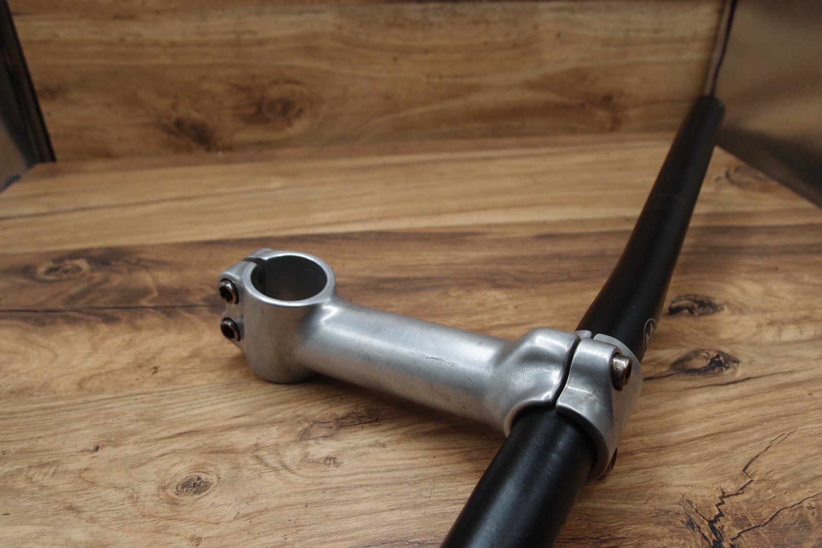 MTB flat handlebar Bontrager Comp II + ahead stem 1 1/8 in